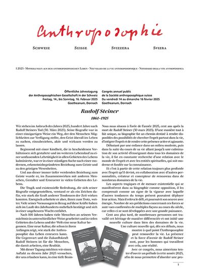 Anthroposophie Schweiz – Januar 2025